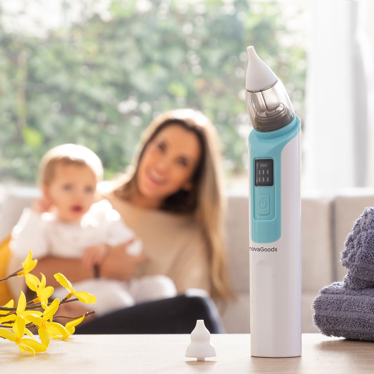 Aspirador Nasal Eléctrico Bebé | Respiración Libre y Suave 24/7
